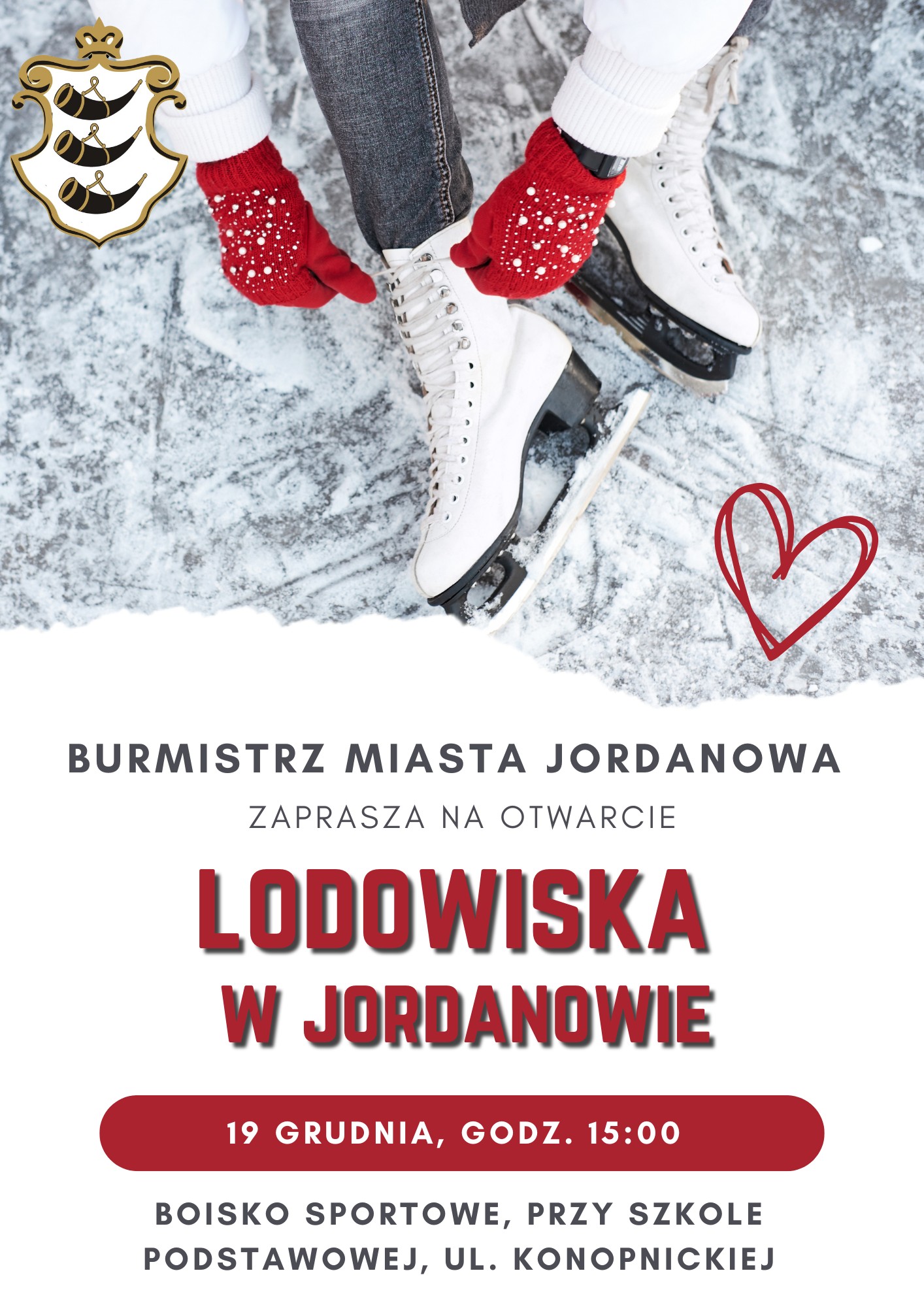 Historyczny moment! Jordanów otwiera swoje pierwsze lodowisko!
