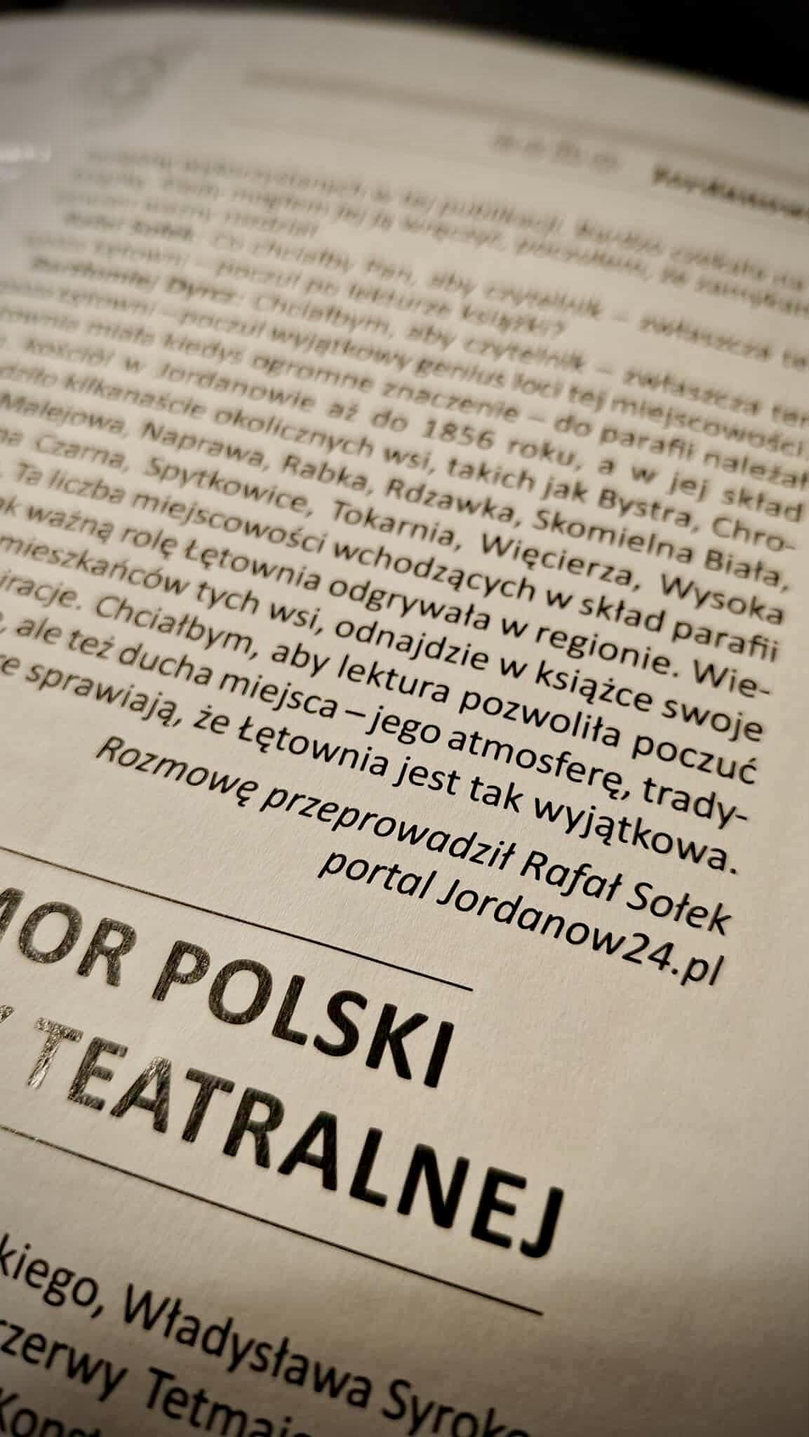 Wywiad z Bartłomiejem Dyrczem także w wersji papierowej