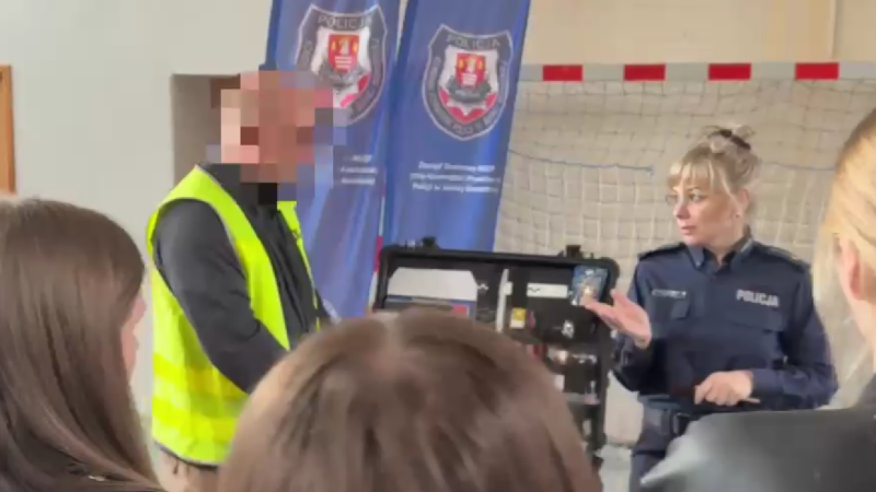 Policjanci spotkali się z maturzystami w Jordanowie [Wideo]