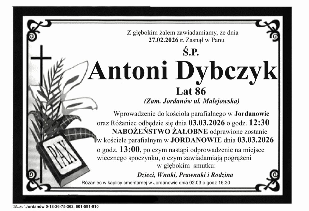 Antoni Dybczyk, lat 86