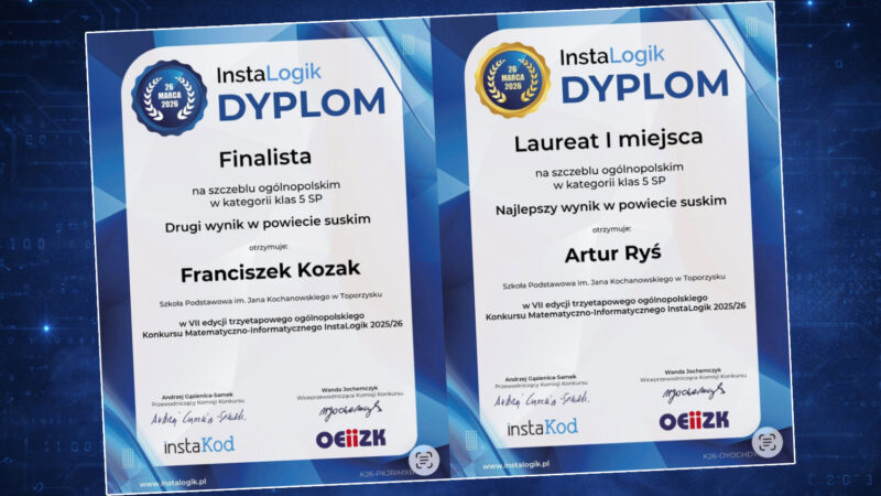 Uczeń z Toporzyska laureatem I miejsca w Polsce. Wielki sukces!