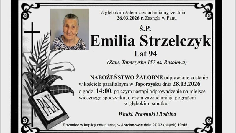 Emilia Strzelczyk, lat 94