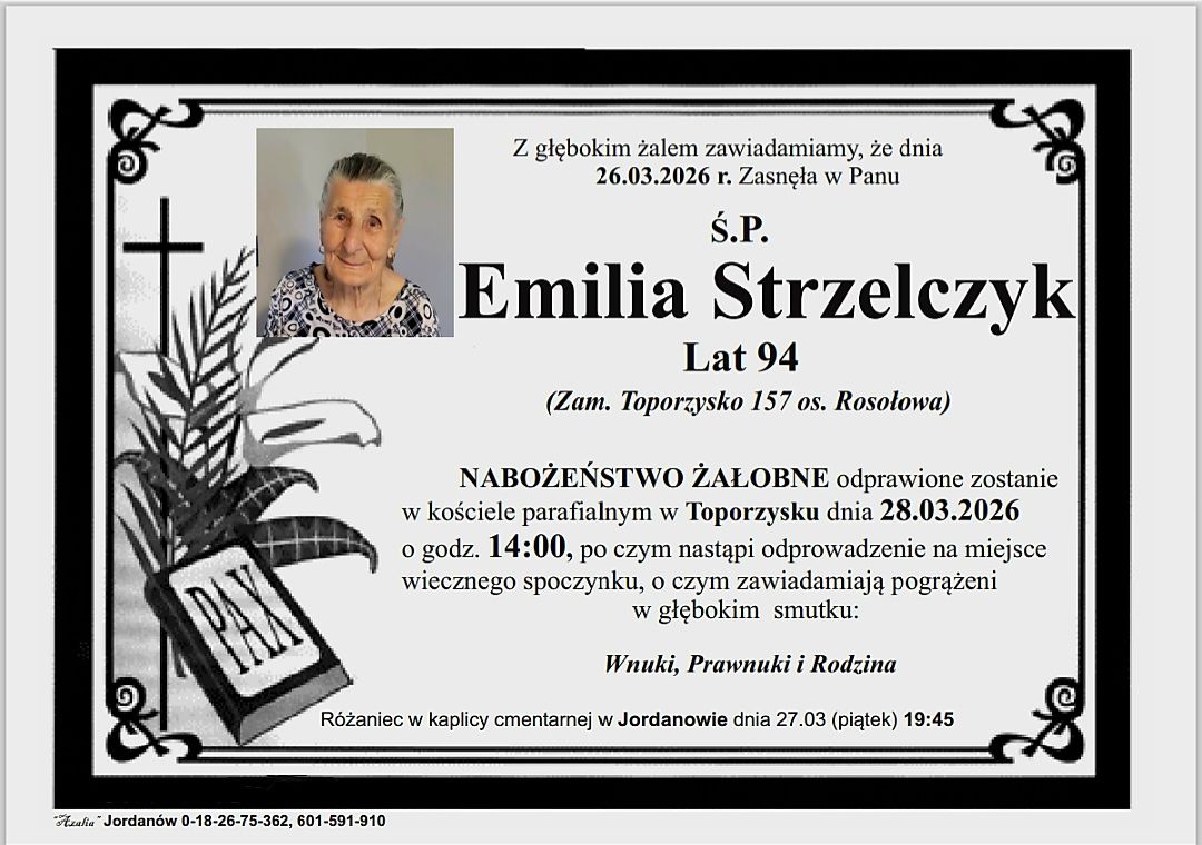 Emilia Strzelczyk, lat 94