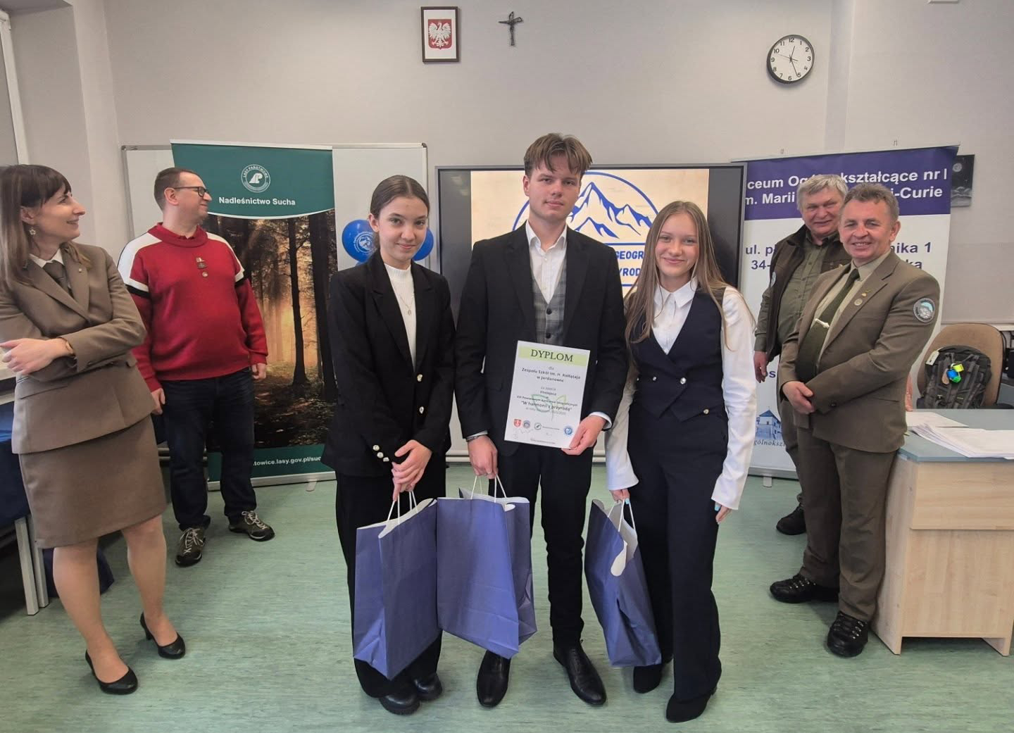 Uczniowie „Hugona” na podium Powiatowego Konkursu Geograficznego