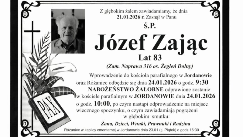 Józef Zając, lat 83