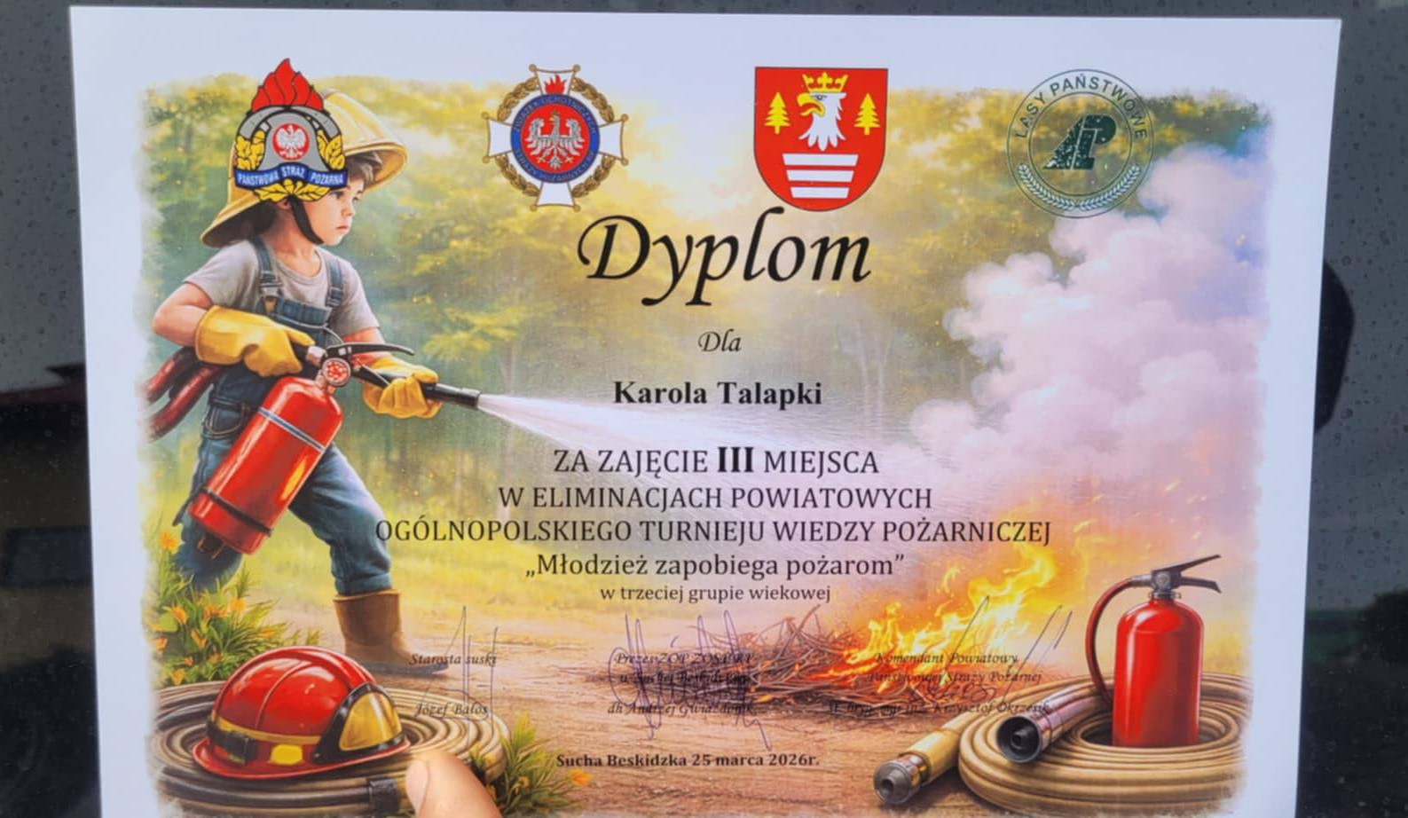 Młodzież z naszego regionu z sukcesami w turnieju wiedzy pożarniczej