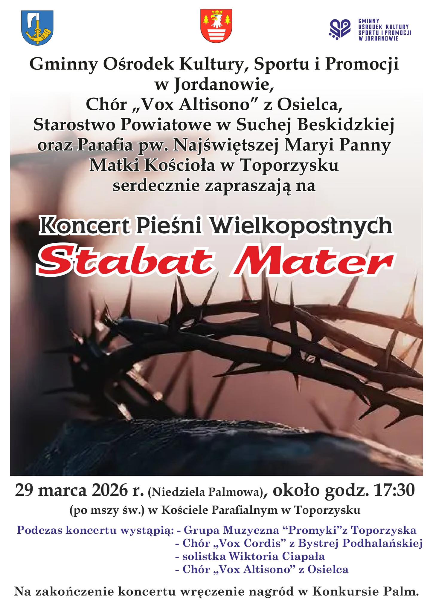 Koncert pieśni wielkopostnych w Toporzysku. „Stabat Mater”