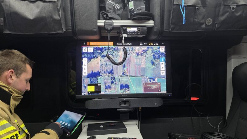 Drony w akcji. Strażacy z Bystrej Podhalańskiej ćwiczyli działania ratownicze