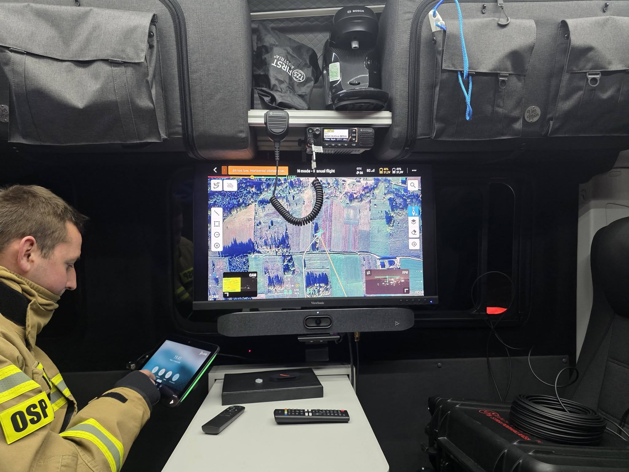 Drony w akcji. Strażacy z Bystrej Podhalańskiej ćwiczyli działania ratownicze