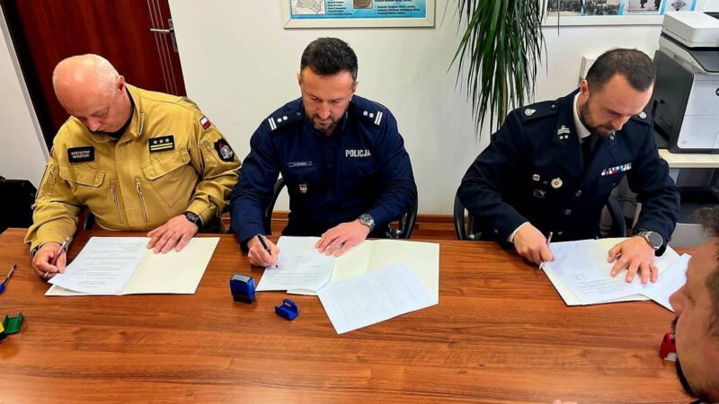 OSP Bystra Podhalańska, policja i straż pożarna łączą siły