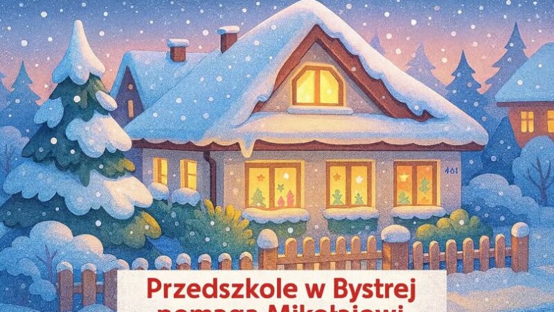 Przedszkolaki z Bystrej Podhalańskiej pomagają dzieciom