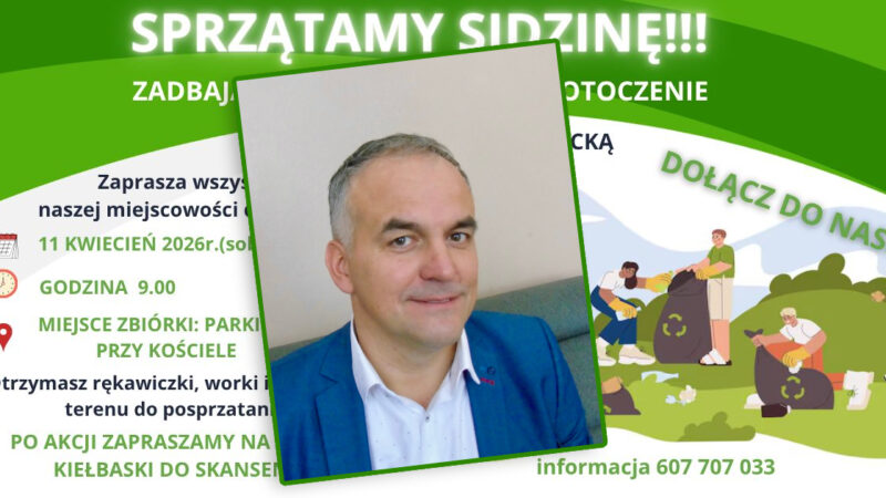 Sprzątamy Sidzinę. Mieszkańcy znów ruszą do wspólnej akcji