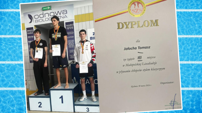 Uczeń z Jordanowa na podium Małopolskiej Licealiady