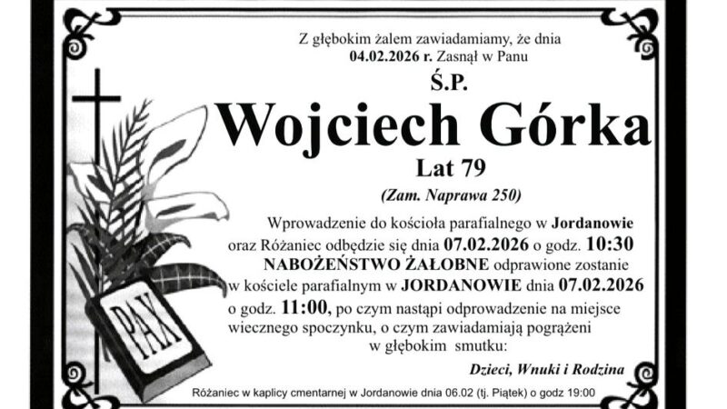 Wojciech Górka, lat 79