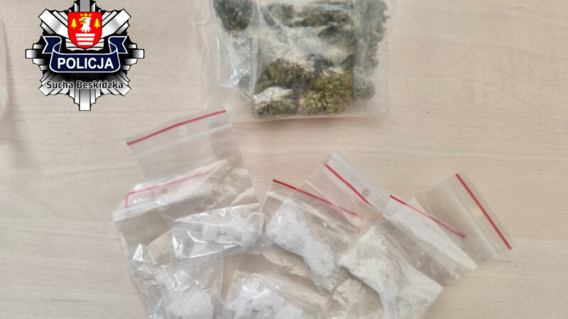 Miał zakaz prowadzenia i narkotyki w aucie. Zatrzymanie w Łętowni