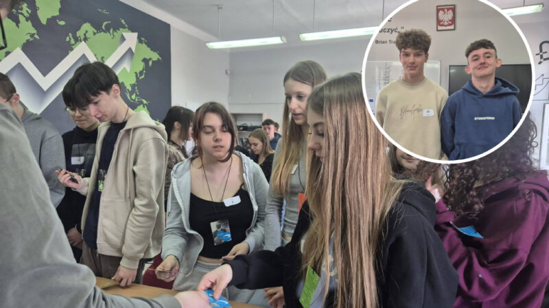 Uczniowie z "Hugona" wcielili się w przedsiębiorców. Emocji nie brakowało