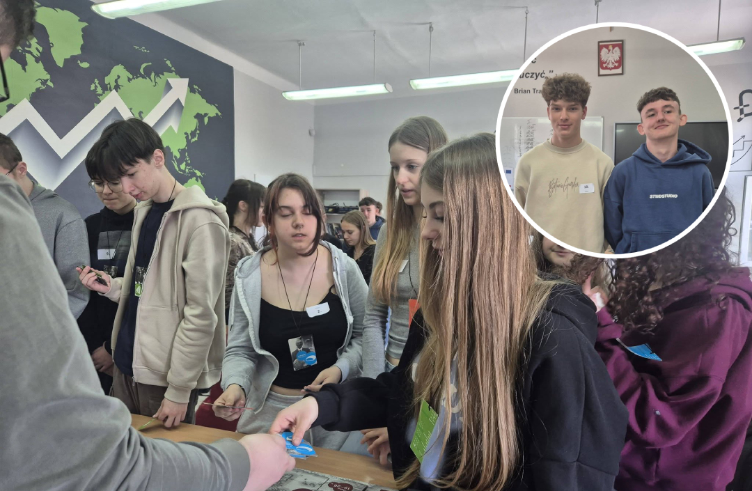 Uczniowie z "Hugona" wcielili się w przedsiębiorców. Emocji nie brakowało