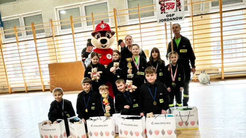 Mali strażacy z Jordanowa najlepsi w powiecie. Podwójne zwycięstwo!