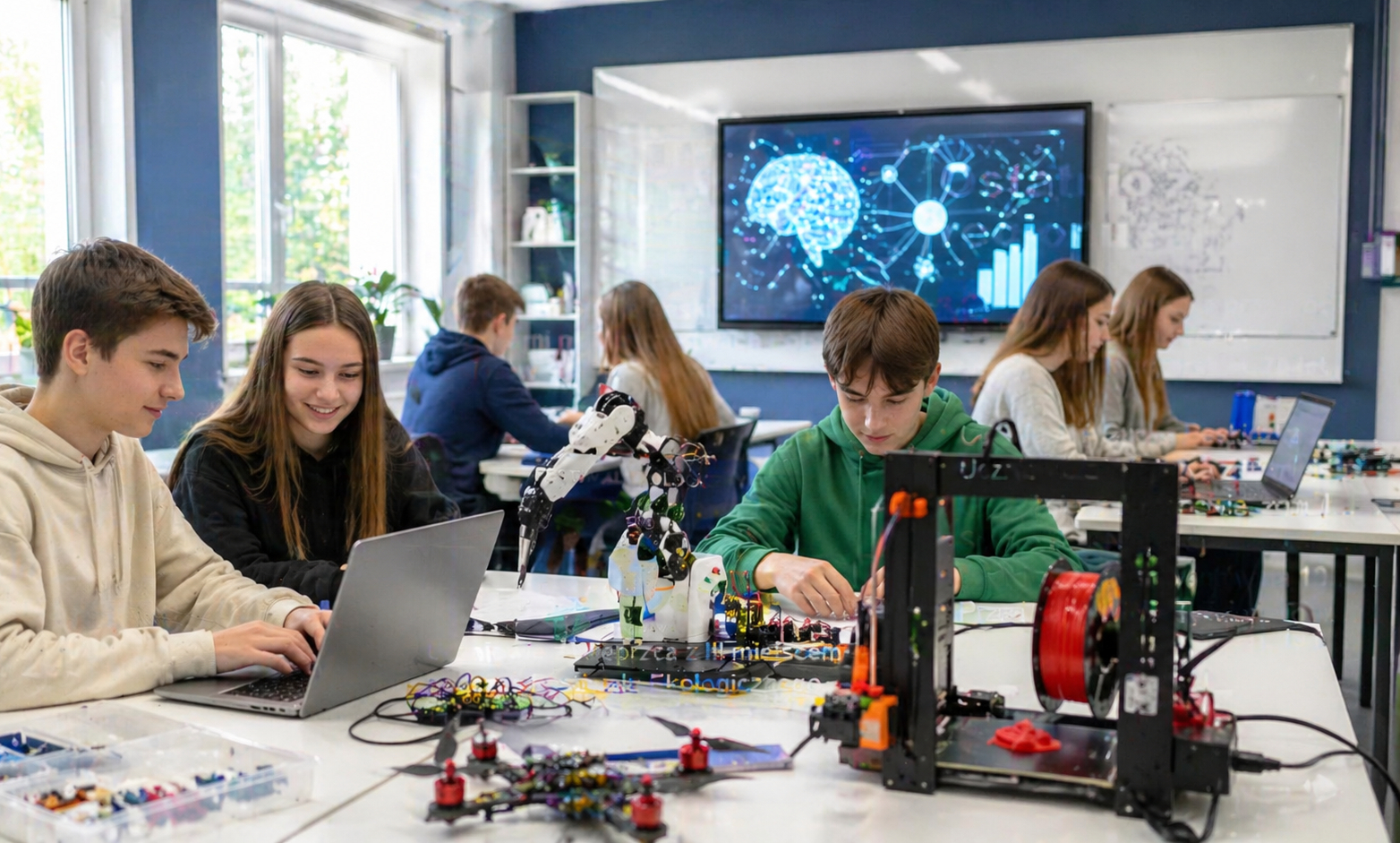 Pracownie AI w Jordanowie. Sztuczna inteligencja, drukarki 3D i nowoczesny sprzęt