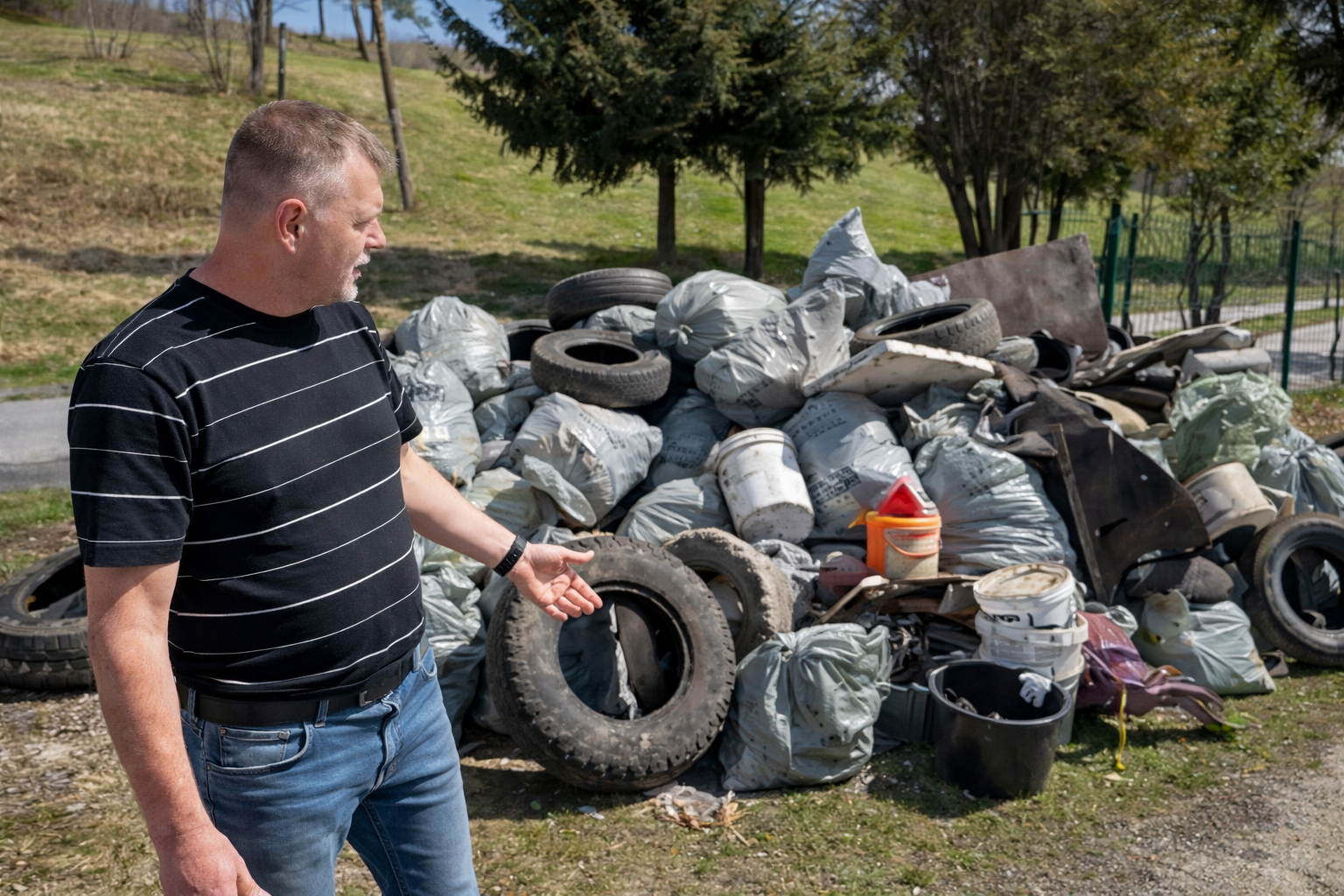 150 worków śmieci. "Ręce opadają" po sprzątaniu Jordanowa